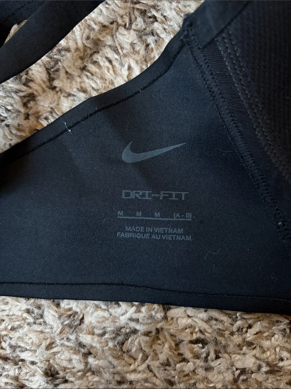 Nike Black Women's Padded Sports Bra with Racerback